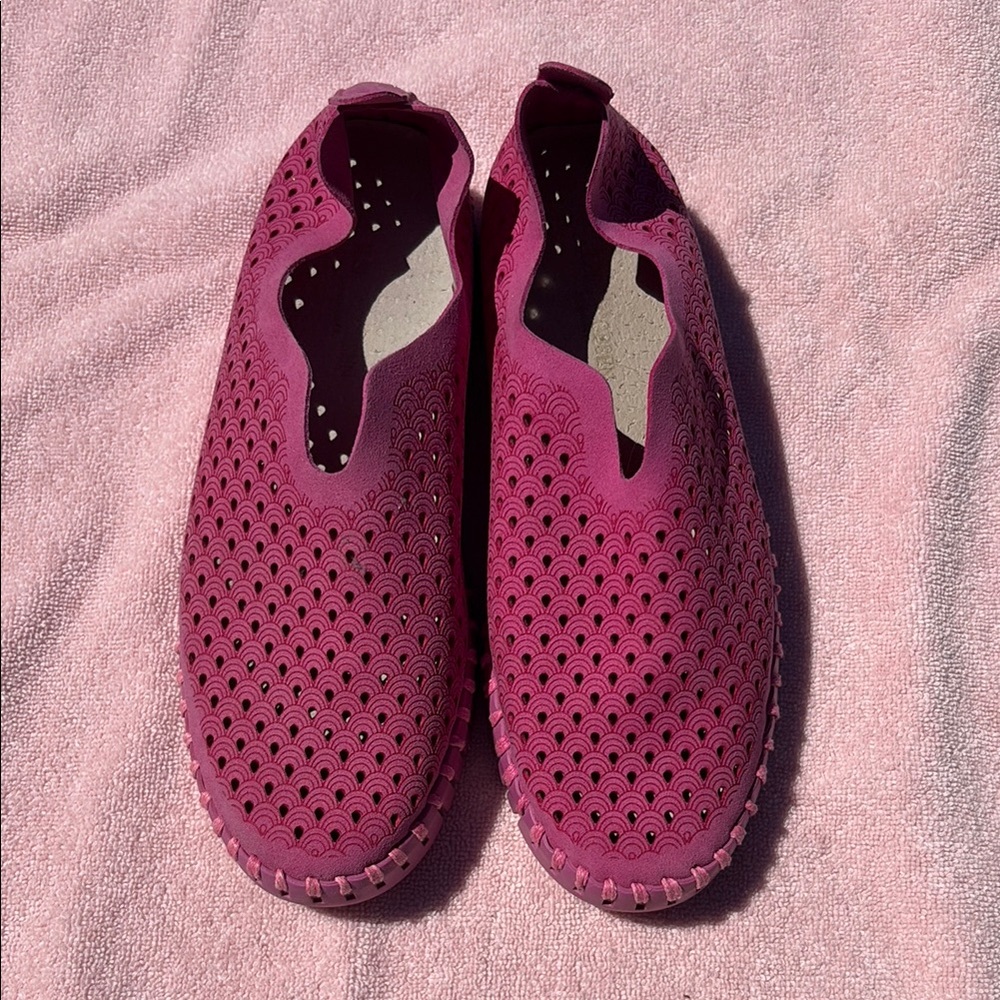 Ilse Jacobsen Fuchsia Slip-On Sneaker